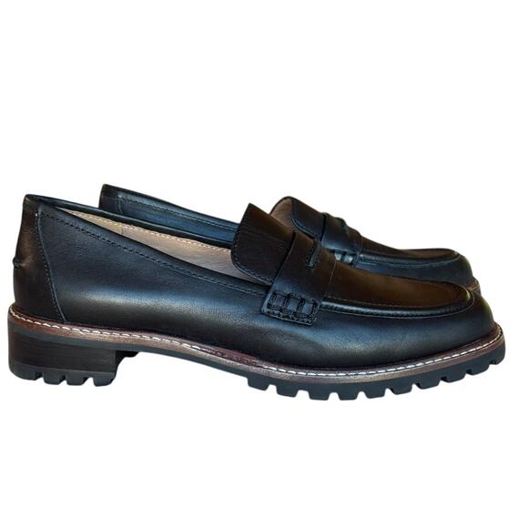 Madewell The Corinne Black Lug Sole Loafers Versatile Updated Classic size 9 - Picture 2 of 16